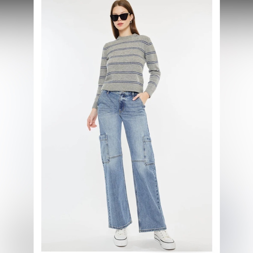 Kancan Priority Low Rise X-Cargo Leg Jeans
KANCAN